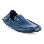 ID Blue Slip-On Casual Loafers for Men