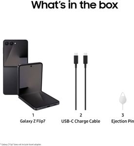 Samsung Galaxy Z Flip7 256GB Smartphone – Jet Black