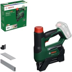 Bosch 18V System Cordless Stapler/Nailer AdvancedTacker 18V-25 (Powerful 2-in-1 Tacking and Nailing; incl. Staples, Nails, Distance-Guide Accessory, Wire-Guide Nose Cap)
