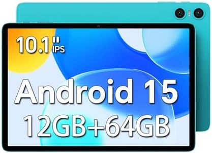TECLAST P30 Android 15 Tablet 10.1 Inch, 12(4+8) GB RAM 64GB ROM(TF 1TB), 1280x800 HD IPS, Quad-Core WiFi 6,Dual Speaker|Camera|Type-C|GMS|Bluetooth|3.5mm Jack-2025