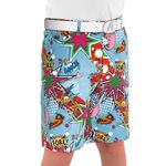 Royal & Awesome Kids Partoon Bright Golf Shorts - Small Age 8-9 Years