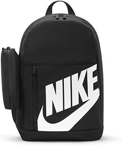 NIKE DR6084-010 Y NK ELMNTL BKPK Sports backpack Unisex BLACK/BLACK/WHITE Tamaño 1SIZE