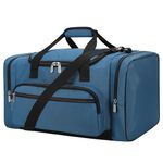 YoKelly Gym Bag Sport Duffle Bag - 20 inch Weekender Overnight Travel Duffel Bag with More Pockets - Royal Blue