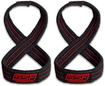 SERIOUS STEEL FITNESS Figure 8 Straps | Deadlift Straps |Lifting Straps (60 Centimeters)