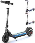 ECOROAD EK6 Kids Electric Scooter for 6-8, 3/6/10mph Speeds for Ultimate Comfort, Adjustable Height Electric Scooter, 150W & Dual Brake Safety, for Growing Adventurers（Rider:3.9-5.2 ft）