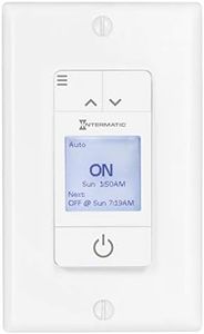 Intermatic ST700W Ascend 7-Day in-Wall Programmable Timer - Automatic Astronomic Control, Intuitive Setup - Modern Sleek Design, Automatic DST Adjustment, Versatile 42-Event Scheduling