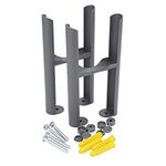 Milano Windsor - Traditional Anthracite 3 Column Radiator Floor Mounting Feet Kit