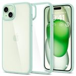 Spigen Ultra Hybrid Back Cover Case Compatible with iPhone 15 (TPU + Poly Carbonate | Apple Green)