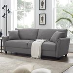 Homevibes 3 Seater lceola Premium Fabric Sofa |Stylish and Comfortable Living Room Furniture| Heavy Quality Sofa and Builtin| Throne of Comfort