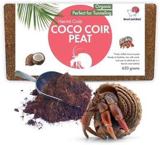 Coco Peat Reptile & Amphibian Bedding 1.4 lbs - Perfect for Frogs, Salamanders, Geckos & Snakes Tunneling - 100% Organic Coconut Husks - 650 Grams, Brown by Snout and Shell