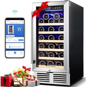 BODEGA 15" Wine Fridge, 31 Bottles, Double-Layer Glass
