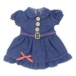 NIXNUT Doll Clothes Jeans Dress Summer Outfit for American Girl Doll 18-inch