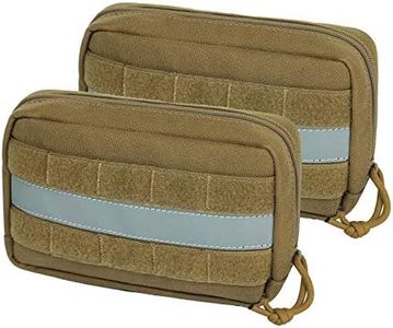 OneTigris Service Dog Vest Harness Saddle Bag Backpack Pouch, Emotional Support, Service Dog in Training,Quality Saddlebag for Tactical Dogs Vests(Coyote Brown)