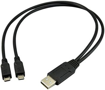 UCEC Dual Micro USB Splitter Charge Cable Power up to Two Micro USB Devices at Once from a Single USB Port (1pack)