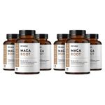 Nirvasa Maca Root Tablets for Men & Women (800mg) with Pure Maca Root Extract | Cholesterol-Free Maca Tablets for Improve Energy, Strength & Reproductive Health - 60x 6 Tablets