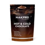 NAKPRO Hot & Cold Chocolate Drink Powder Mix, 250g | No Preservatives, Added Vitamins & Minerals for Immunity Support | Vegan & Gluten Free | Thick & Chocolatey Drink