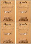 Best Friend Necklaces for 2/3/4/5 Sister Necklace for Women Friendship Gifts Heart Matching Necklaces Bff Necklace Gifts for Friends Sisters Galentines Day Gifts, Metal, No Gemstone