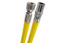 Waterful t335502 Gas Hose Flexible Female Attachment, Yellow