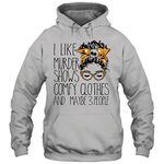 Lunar Zone I Like Murder Shows Comfy Clothes and Maybe 3 People Unisex Hoodie Gift Women Men Hoodie (White;S)