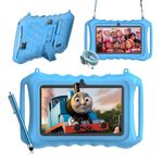 Xgody T702PRO Kids Tablet 7 inch HD Display - iWawa APP Pre-Installed with Parental Control, Android 12 3GB+32GB Tablet for Kids, Quad Core, Dual Camera, WiFi, Toddler Tablet with Kid-Proof Case(Blue)