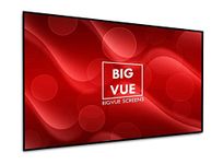 BIG VUE 1 Cm Edge 165 Inches Fixed Frame Projector Screen 16:9 Diagonal Active 3D 4K Ultra Hd Projector Screen (165 Inch, Grey)