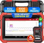 Launch X431 CRP919XBT Elite 2026 Bidirectional Scan Tool with ECU Code, CANFD&DOIP, Full System Car Diagnostic Scanner, FCA AutoAuth, V.A.G Guided, 35+ Resets, 2 Years Free Update