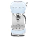 Smeg Coffee Machine, Original Italian Brand, Patented Color, Authentic Italian Espresso, Unique Steam Wand for Creamy Milk Froth to make Cappuccino, Flat White, Macchiato (Pastel Blue)