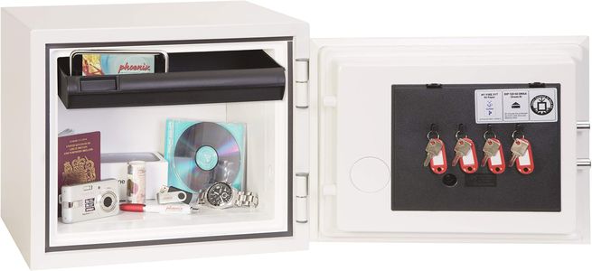 Phoenix Titan Fire & Security Safe – Key Lock, 19L, White, 28kg