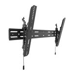 Kanto PT400 Tilting TV Mount for 40" to 90" TVs | Up to 150 lb | VESA 800 x 400 | 12° of Tilt | Low Profile Design | Extra Wide Wall Plate | Black