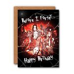 Slipknot 'Before I Forget' birthday card 7" x 5" high quality 300gsm card w/env, inside blank, for boyfriend girlfriend wife husband partner