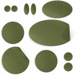 Repair Patches for Jackets, Air Mattress, Inflatables, Tents, PVC - Waterproof Kit, Self-Adhesive, Tear-Cold-Heat-Resistant Nylon Polyester Fabric to Fix Down Puffer Coats (aZengear, 11 Pcs, Olive)