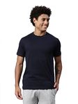 Levi's Men's Plain Regular Fit T-Shirt (PR680613_Navy Blue M)