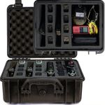 GRWOLF Versatile Pre-Cut Foam Tactical Pistol Case, Water& Shock Proof, TSA Approved, 16.1" x 13.5" x 8.0"