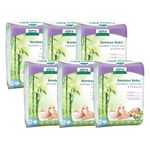 Aleva Naturals Hypoallergenic Bamboo Baby Diapers for Baby, Ultra Soft, Sensitive Skin Friendly, Biodegradable, Disposable - Size 2 (6-17 lbs / 3-8 kg) Economy Pack- 180 Count