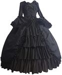 Generic my orders wedding guest dress Medieval Dress for Women Princess Dres Victorian Renaissance Dress Plus Size Vintage Lace Corset Medieval Dresses Ball Gow Black, Large