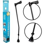 Dynamo Cyclone Cane - The Best Cane Ever - Designed for Stability and Balance - Standard and Adjustable Walking Cane, Heavy Duty, Travel-Friendly and Stylish - for Seniors, Men, and Women (Black)