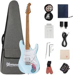 Smart Electric Guitar Kit with Effects System D160SE, SSH Pickup, Loop Drum Machine, Roasted maple Fretboard, All-In-One Performance for Guitarist