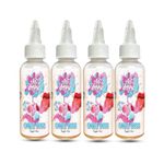 Mr Syrups Candy Floss Flavoured Syrup - 60ml Bottle Pure Natural Flavoured Sugar-Free syrup for Coffee, Cocktails Mocktails Iced Tea Milkshake & Baking (Pack of 4-60ml Combo)