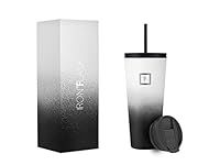 IRON °FLASK Classic Tumbler 2.0-2 Lids (Straw Flip), Vacuum Insulated Stainless Steel Water Bottle, Double Walled, Drinking cup, Thermos Travel Mug - Day & Night, 32 Oz