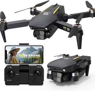 Mini Drone con Telecamera a 180° Evita Ostacoli 40KM/H Velocità Massima RC FPV Droni per Adulti Principianti Brushless Motore Drones 5G Wifi Regolabile Telecamera 1080P Pieghevole Quadcopter TT19