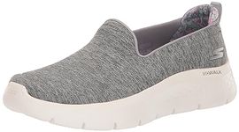 Skechers Womens Go Walk Flex - Cleve Walking Shoes Vegan Air-Cooled GOGA Mat Breathable Insole with High-Rebound Cushioning Grey - 4 UK (124970)