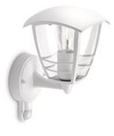 Philips myGarden Creek Outdoor Wall Light with Motion Sensor (Requires 1 x 60 W E27 Bulb), White