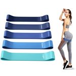 Resistance Bands, 5 PCs Resistance Band Women, Exercise Band with 5 Resistance Levels for Fitness Workouts Pilates Stretching Training Home Gym - Carry Bag Included