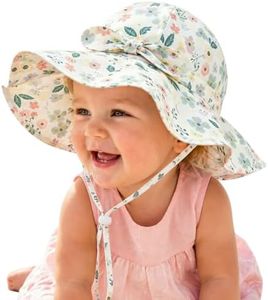 Urban Virgin Baby Girl Sun Hats Summer Baby Hats UPF 50+Toddler Sun Hat Infant with Wide Brim Bucket Hat Garden 6-12 Months