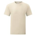 Fruit of the Loom iconic T-shirt, sizes S - 5XL, natural, XL