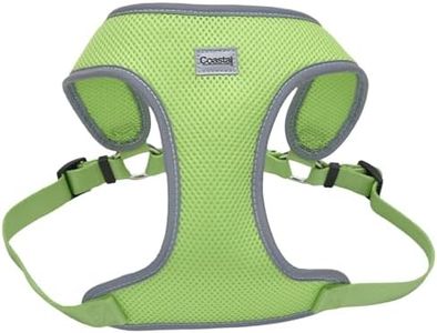 Coastal Pet Comfort Soft Reflective Wrap Adjustable Dog Harness - No-Pull Dog Harness for Small & Large Dogs - Lime - 5/8" x 19"–23"