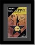 Creative Picture Frames [8.5x11bk-b Black Theatre Frame with Black Matting, Holds 5.5x8.5-inch Media with Installed Hanger and Stand (Theatre Bill Not Included)