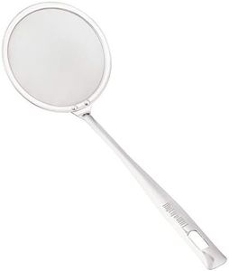 MyLifeUNIT Japanese Hot Pot Skimmer, Stainless Steel Mesh Food Strainer Foam and Grease Fishing Spoon