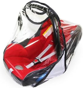 olobaby Quality Carseat Rain Cover for Maxi COSI Cabrio, Pebble, Silvercross, Baby Style Oyster, Graco and More car Seats (Black)