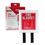 Firechief Wall Fire Blanket – Quick to Deploy 1m x 1m Fire Blanket for Home, Kitchens, Caravans & Campervans – 5 Year Guarantee with Kitemark & British Standards Certified 2019 (BS EN 1869:2019)